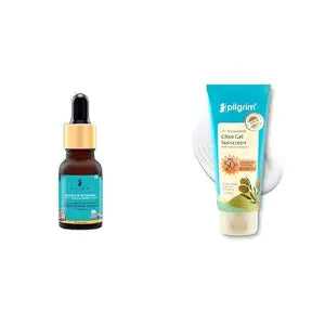 Pilgrim Korean 2% Alpha Arbutin & 3% Vitamin C Brightening Face Serum (Mini - 5 ml) for gl