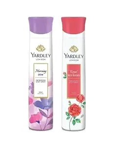 Yardley London Deodorant Spray For Women Morning Dew And Red Rose Combo Pack 2 (150 Ml)