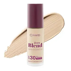 MARS SPF30 PA++++Zero Blend Weightless Foundation for Makeup (30ml) (03-CASHEW DELIGHT)