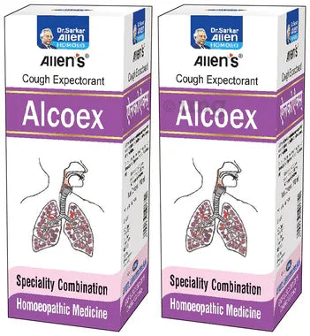 Allen Laboratories Alcoex Cough Expectorant (110 ml) combo pack of 2 bottles