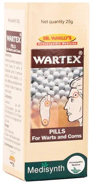 Medisynth Wartex Pills bottle of 25 gm tablet