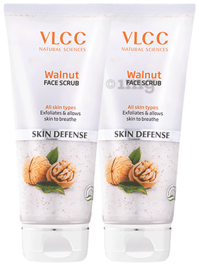 VLCC Walnut Face Scrub (80gm Each) combo pack of 2 tubes