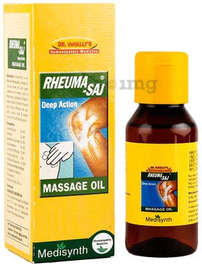 Medisynth Rheuma-Saj Massage Oil bottle of 60 ml oil