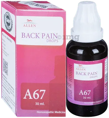 Allen A67 Back Pain Drop bottle of 30 ml drop