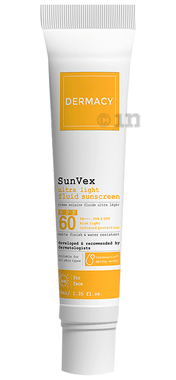 Dermacy Sunvex Ultra Light Fluid Sunscreen SPF 60 PA+++ tube of 40 ml cream