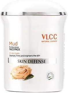 VLCC Skin Defense Mud Face Pack - 70g | Healing & Rejuvenating Mask | Helps Cleanse, Firm & Brighten Skin with Kaolin Clay, Almond & Mint Oil | Helps Soothe Irritation & Detox.