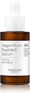 The Face Shop 8 Peptide Serum, Vegan Mucin for Hydrating & Firming, Anti Aging Serum for All Skin Types, Korean Skin Care, 30ml