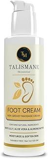 TALISMANE Skinsential Foot Care Cream (100g) – with White Lily, Aloe Vera & Almond Butter for Dry, Cracked Heels & Calloused Skin– Deep Moisturizing, Heel Repair, Paraben-Free- for All Skin Types