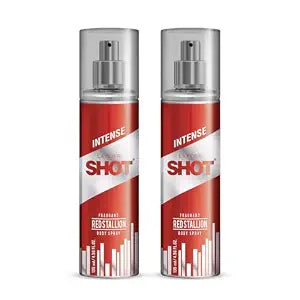 Layer'r SHOT Red Stallion Deodorant Body Spray for Men 135ml Pack of 2