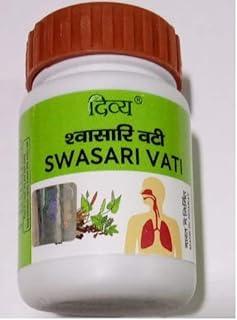 Patanjali Divya Swasari Vati 80 Tablets, Ayurvedic Tablets for Respiratory Health, Cough, Cold, and Asthma Relief, 59g (Pack of 2)