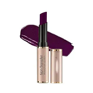 Swiss Baeuty Non-Transfer Waterproof Lipstick, Matte Finish, Long Lasting, 3g (purple vill