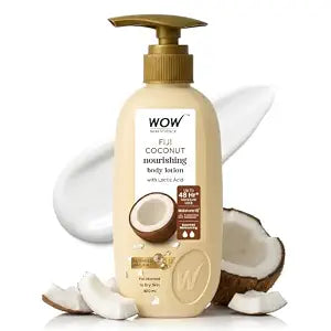 WOW Skin Science Coconut Milk & Argan Oil Body Lotion - Medium Hydration - No Mineral Oil,