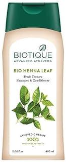 Biotique Bio Henna Leaf Fresh Texture Shampoo & Conditioner, 400 ml