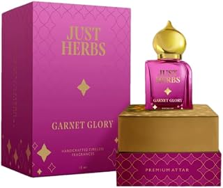 Just Herbs Garnet Glory Premium Attar | Long Lasting Alcohol-Free Unisex Attar | Concentrated Perfume Oil | Roll-On Fragra