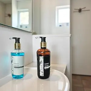 IVIE Premium Bhemseni Camphor & Oud Liquid Handwash Dispenser Bottle combo - (Pack of 2-30
