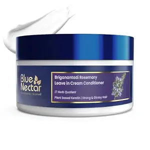 Blue Nectar 5% Rosemary Leave In Conditioner with Keratin for Curly Hair | 200GMS