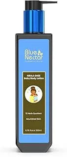 Blue Nectar Baby Lotion with Nourishing Organic Ghee, Body Butters and Ayurvedic Baby Oils Baby skincare | Infant Body lotion | Gentle moisturizer for Kids (12 Herbs, 200ml)