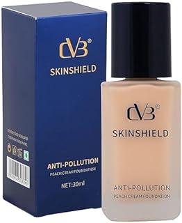 Cvb Ft-808 Natural Anti Pollution Peach Cream Foundation Oil-Free, Lightweight Liquid Makeup Base