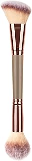 COSLUXE Foundation Makeup Brush, Double Ended Makeup Brushes for Blending Liquid Powder, Concealer Cream Cosmetics, Blush brush B02-Brown, 1 - Pcs