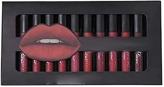 NKV'S Beauty Matte Finish, Long Lasting, Waterproof Liquid Lipsticks Combo Set For Women - 12Pcs