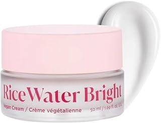 The Face Shop Rice Water Bright Vegan Cream with Ceramide, Niacinamide & Hyaluronic Acid | Brightens Skin, Fades Blemishes & Acne Marks | Korean Skin Care | 50ml