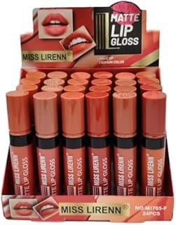 MISS LIRENN Matte Lip Gloss, Light Weight, Non-Sticky, Smudge Proof, Multicolor, Strawberry Flavour, 6 ML, Pack of 2 | Lip_Gloss_1 (1&2)