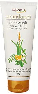 Patanjali Saundarya Face Wash 100 Gm Tube for Nourishing