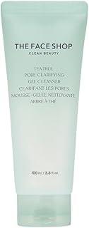 The Face Shop Tea Tree Pore Clarifying Gel Cleanser with Salicylic Acid++ | Mild Foaming Face Wash With AHA, PHA & Hyaluronic Acid for Acne-Prone Skin | 100ml