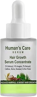 Hair Growth Serum Concentrate for Hair Fall Control and Regrowth - Featuring 3% Redensyl, 4% Anagain, 2% Baicapil, Caffeine, Biotin & Rice Water - Advanced 30ml Treatment