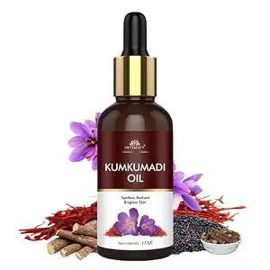 INTIMIFY Kumkumadi Tailam For Face, Kumkumadi Face Oil For Glowing Skin, Face Serum For Wr