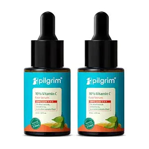 Pilgrim 10% Vitamin C Face Serum for Bright & Glowing Skin 30ml (Pack of 2)