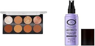 Fashion Colour PRO HD CONTOUR & HIGHLIGHTER PALETTE (Shade 03) Makeup Setting Spray II Lasting Fix, Super Wear, Matte Look, Waterproof, 100ml