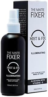 Glowhouse Long Lasting Misty Finish Professional Makeup Fixer Spray For Face Makeup With Aloe Vera And Vitamin- E Light Weight Quick Dry Makeup Setting Spray 100ml