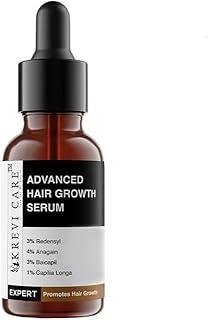 Krevicare Advanced Hair Growth Serum | 3% Redensyl + 4% Anagain + 3% Baicapil + 1% Capilia Longa, Rosemary, Biotin & Rice Extract | Thick Density | Hair growth & Hair fall control serum for Women & Men | 30mL