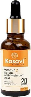 Kasavi Cosmetics Vitamin C Face Serum With Hyaluronic Acid (30 ml (Pack of 1) KSVCS-001