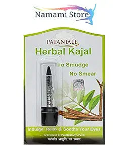 Patanjali Herbal Kajal Stick, Black, 3G, Matte Finish