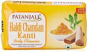 Patanjali Patanjali Kanti Haldichandan Body Cleanser Soap, 75 g (Pack of 4)