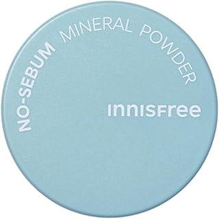 Innisfree No Sebum Mineral Natural Powder 5g | Korean Setting Powder for Face | Oil Control for Oily Skin, Makeup Fixer, Reduces Hair Greasiness, Mattifying, Long-Lasting, Compact, Loose Powder