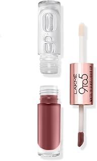 Lakme 9to5 Double Duty Matte to Glass Liquid Lip - Sweet Praline 7.6ml