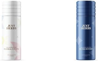 Just Herbs Long Lasting- Phthalate-Free Formula,150 Ml (Floral Fiesta) & Long Lasting Unisex Citrus, Eucalyptus, Fresh, Am