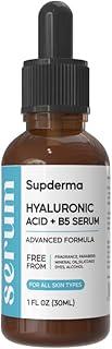 Supderma Hyaluronic Acid B5 Advanced Serum – 30ml | Intense Hydration, Plumper Skin, Zero Compromise No Fragrance, Parabens, Silicones, Dyes and Alcohol
