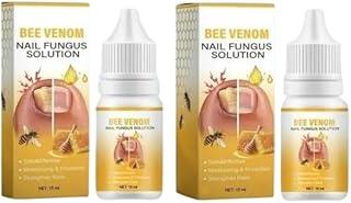 Bee Venom Nail Soothing Solution,Bee Venom Fast-Acting Bee Venom Nail Serum for Nail Growth & Nail Strengthener 15ml Each (Pack of 2)