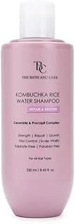 The Bath And Care Kombuchka Rice Water Shampoo – Repair & Restore | Damaged Hair, Shine Booster, (250ml)