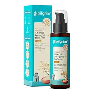 Pilgrim Korean Rice Water & Collagen Advanced Damage Repair Hair Serum SPF 35 with 17 Amin
