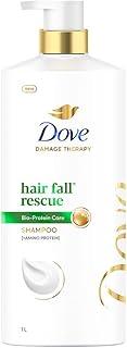 Dove Hair Fall Rescue Shampoo 1 L|| For Damaged Hair|| Hair Fall Control for Thicker Hair - Mild Daily Anti Hair Fall Shampoo for Men & Women