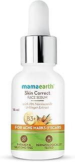 Mamaearth Skin Correct Face Serum With Niacinamide & Ginger Extract For Acne Marks & Scars, 15ml