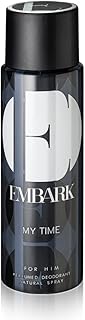 EMBARK My Time for Him, Men's Deodorant - 150ml | No Gas Perfumed Deo Body Spray | Ambery and Chypre Fragrance