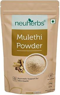 Neuherbs Mulethi Powder - 100g | Yashtimadhu Licorice/Glycyrrhiza Glabra Powder For Glowing & Healthy Skin | Herbal Supplement To Boost Immunity | 100% Pure & Natural No Added Preservatives
