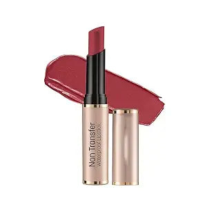 Swiss Baeuty Non-Transfer Waterproof Lipstick, Matte Finish, Long Lasting, 3g (Coral Crush
