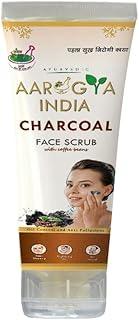 Aarogya India Activated Charcoal Face Scrub, 100 ml | Anti-Pollution Face Scrub for Deep Pore Cleansing | Removes Dirt & Impurities | Suitable for Men and Women of all skin types